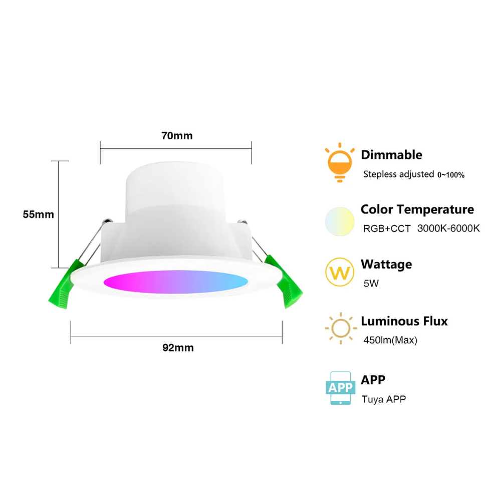 Smart Zigbee RGBW Downlight