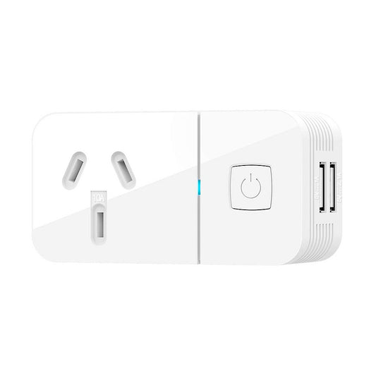 Smart Power Plug with Dual USB Ports 10A